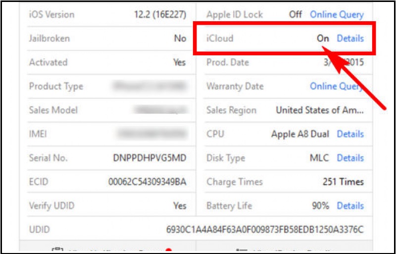 Kiểm tra iCloud ẩn thông qua 3uTools